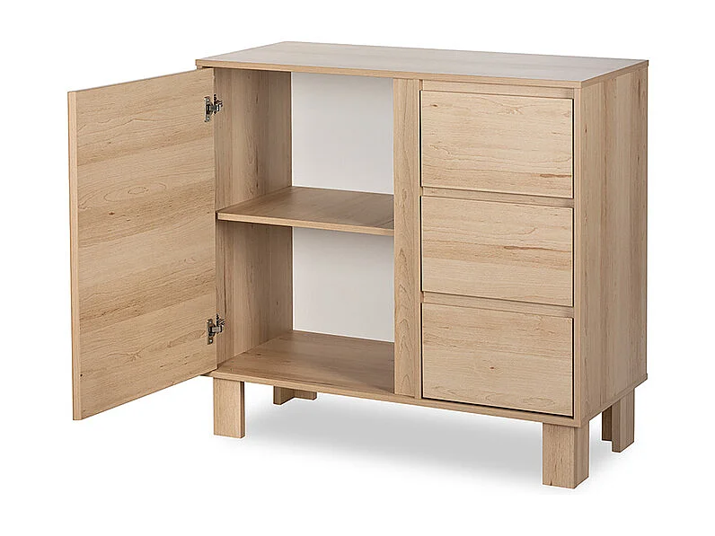 Lit bébé 60x120 et commode 3 tiroirs Littlesky by Klups Olivia Bois