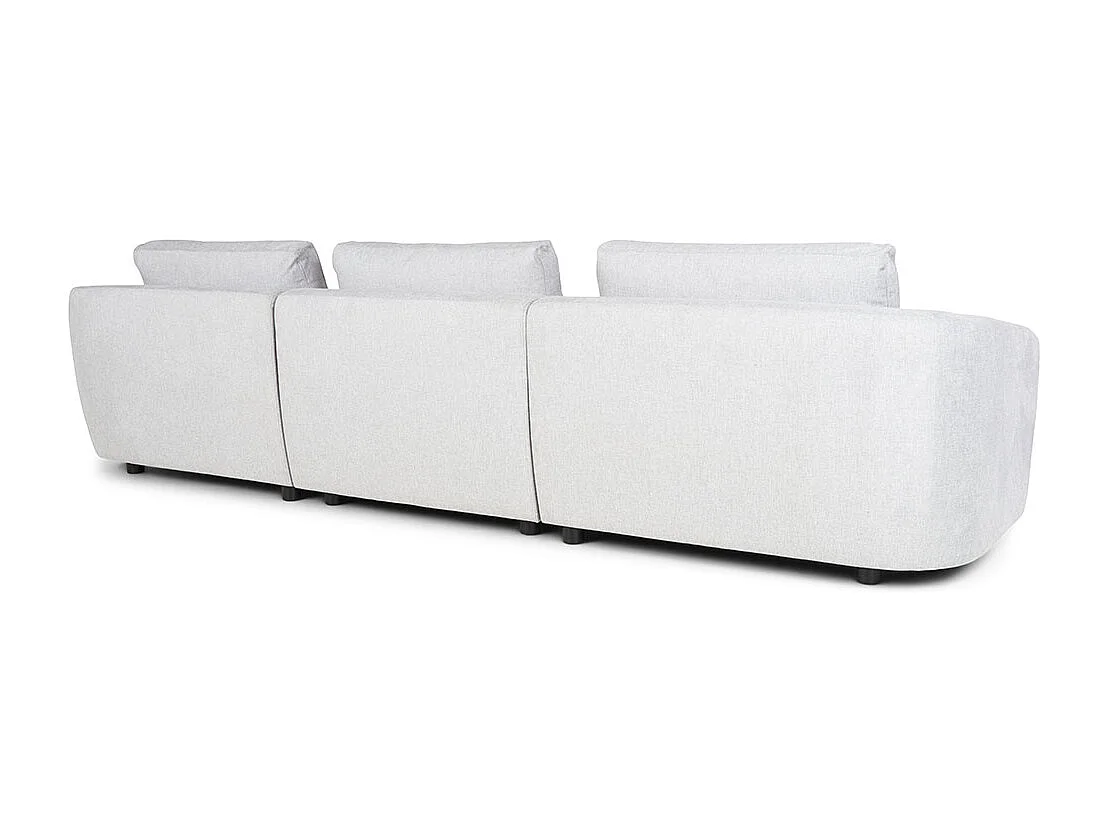 Bergen canapé 2 places droit gris clair.