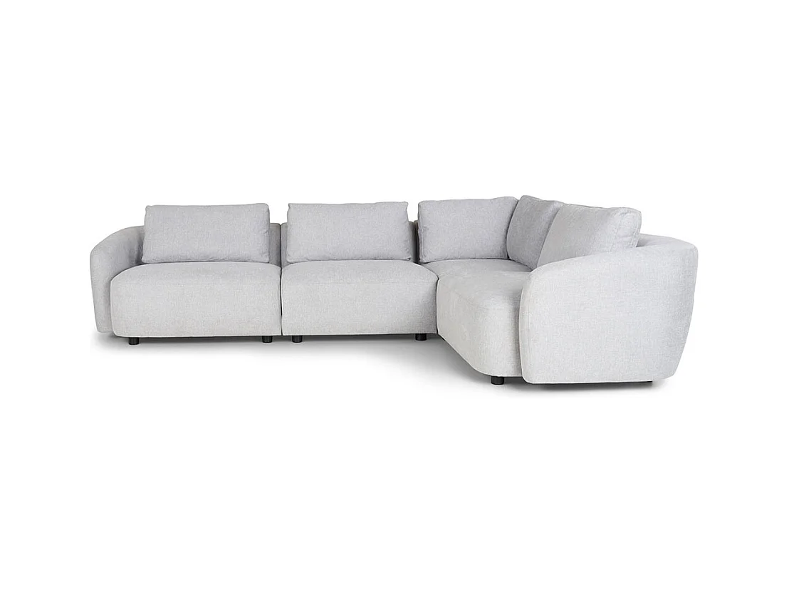 Bergen canapé d'angle réversible gris clair.