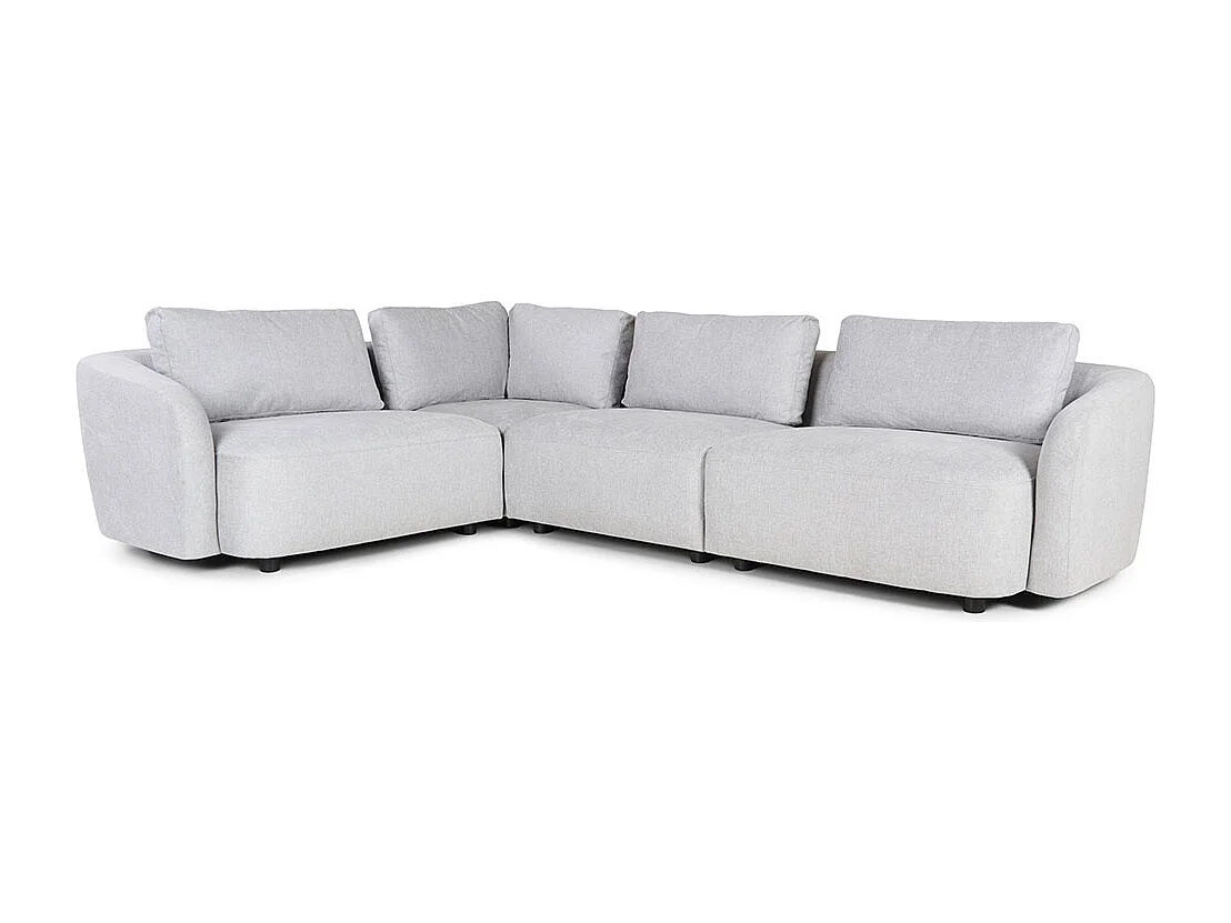 Bergen canapé d'angle réversible gris clair.