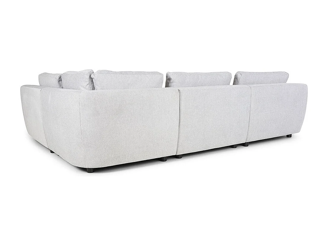 Bergen canapé d'angle réversible gris clair.