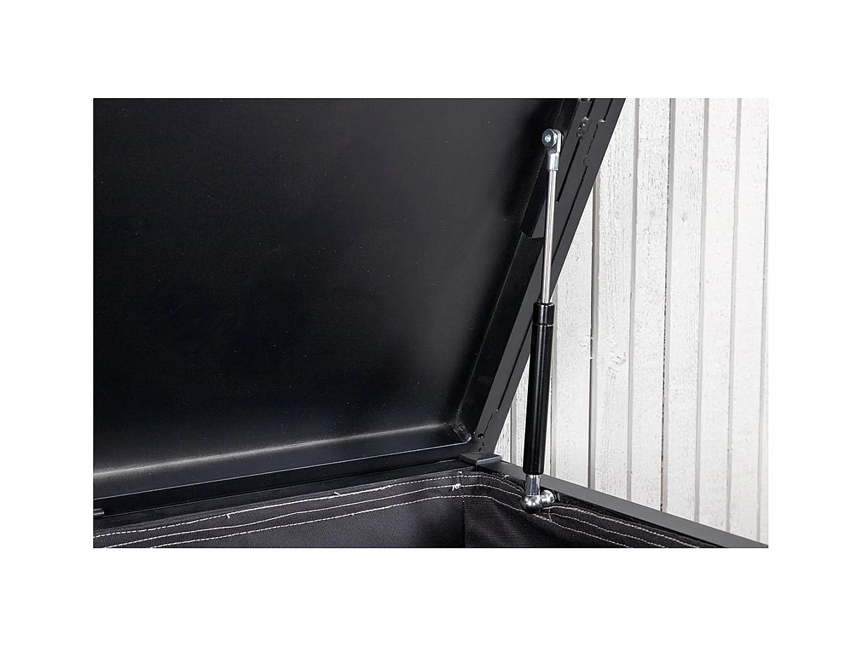 Coffre de Jardin en Métal "Elsa" 130cm Noir