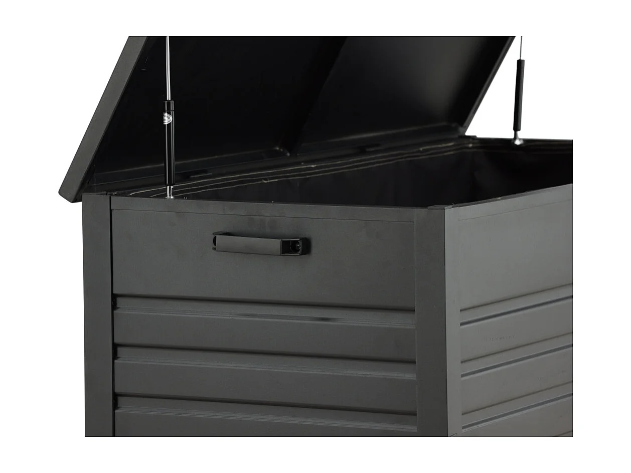 Coffre de Jardin en Métal "Elsa" 130cm Noir