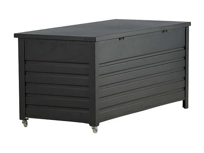 Elsacoffre de coussins noir.