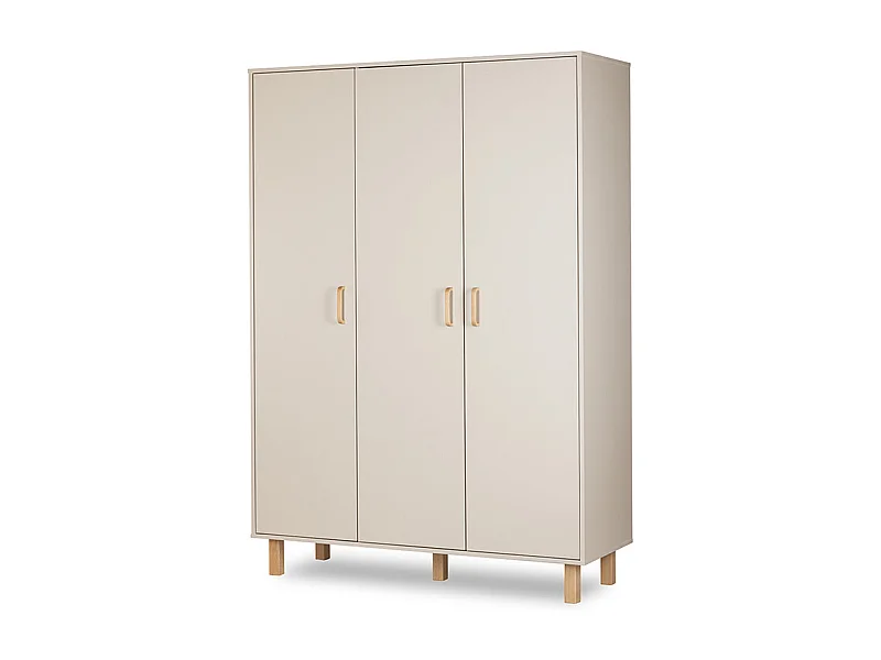 Armoire 3 portes Littlesky by Klups Laura Champagne et Bois