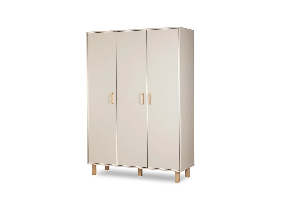 Armoire 3 portes Littlesky by Klups Laura Champagne et Bois