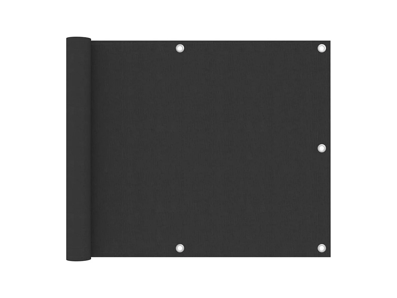 Paravento per balcone protezione privacy paravento 75 x 500 cm tessuto Oxford antracite 02_0009971