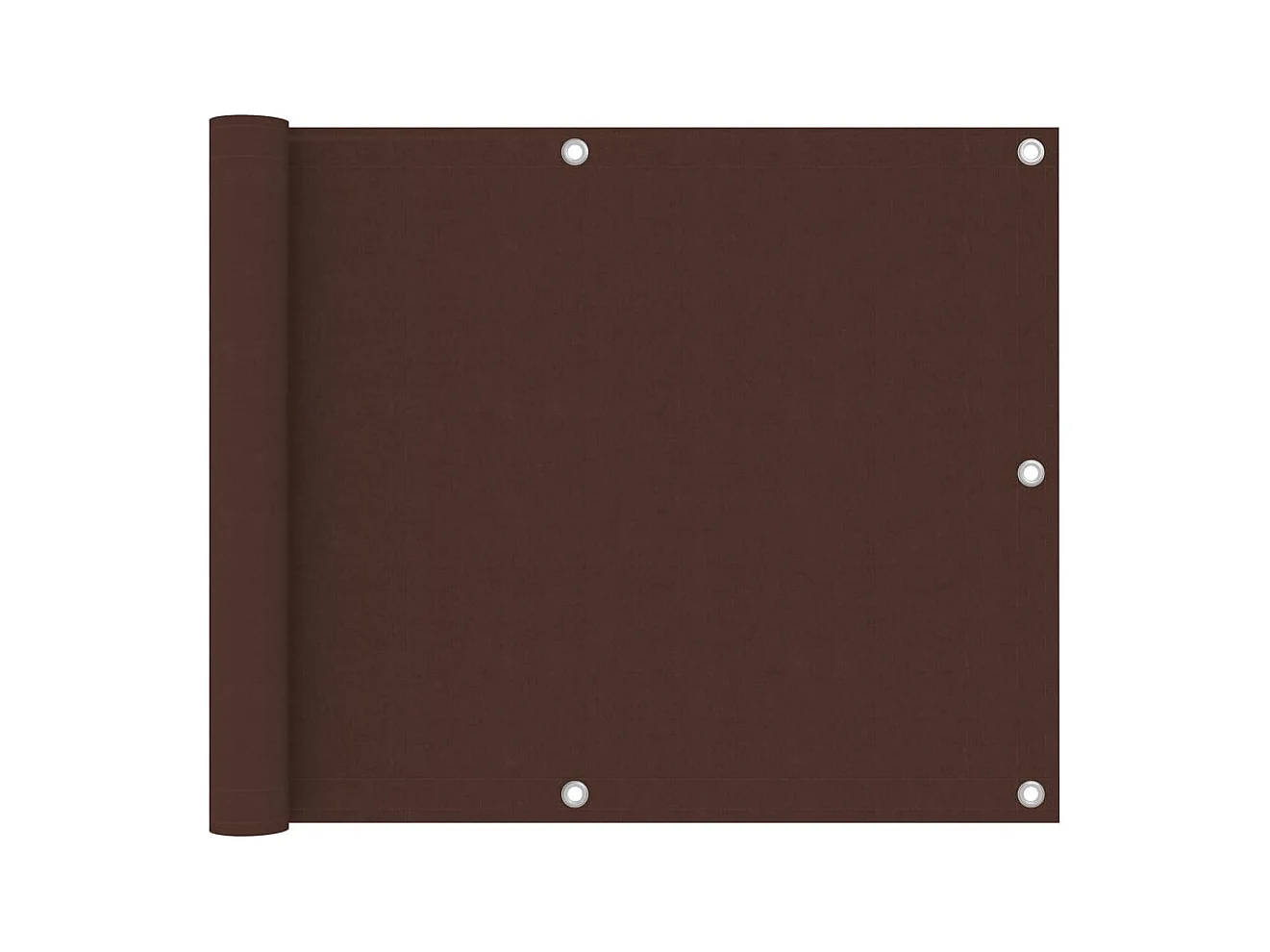 Paravento per balcone 75 x 300 cm tessuto oxford marrone 02_0010231