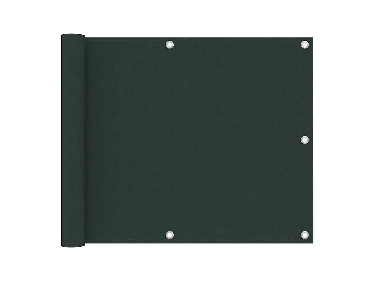 Paravento per balcone protezione privacy paravento 75 x 500 cm tessuto oxford verde scuro 02_0010442