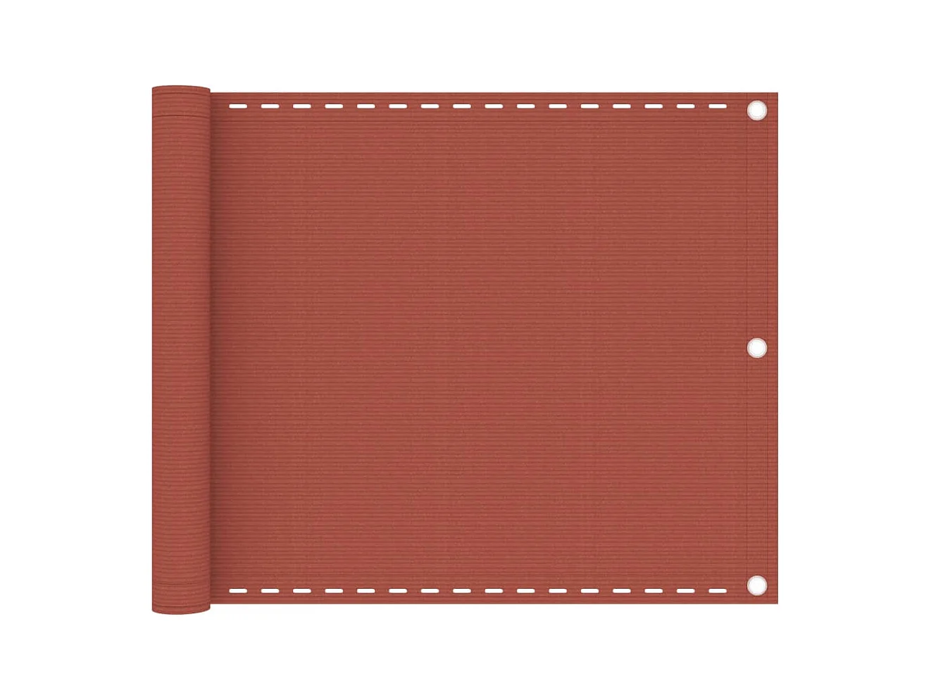 Tela de varanda proteção de privacidade tela de privacidade 75 x 300 cm HDPE terracota 02_0010408