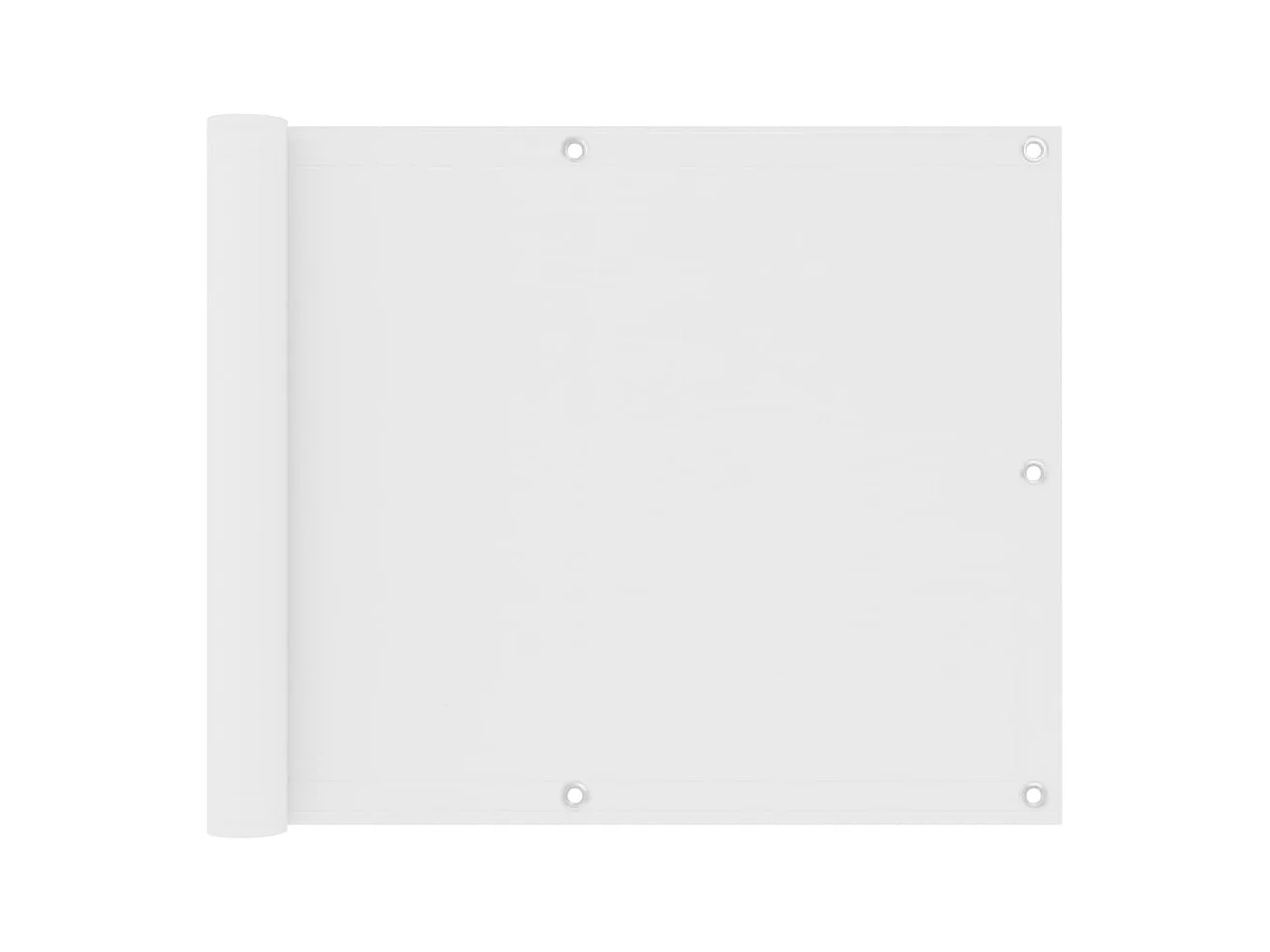 Paravento per balcone 75 x 400 cm tessuto oxford bianco 02_0010051