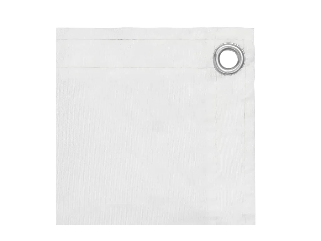 Paravento per balcone 75 x 400 cm tessuto oxford bianco 02_0010051