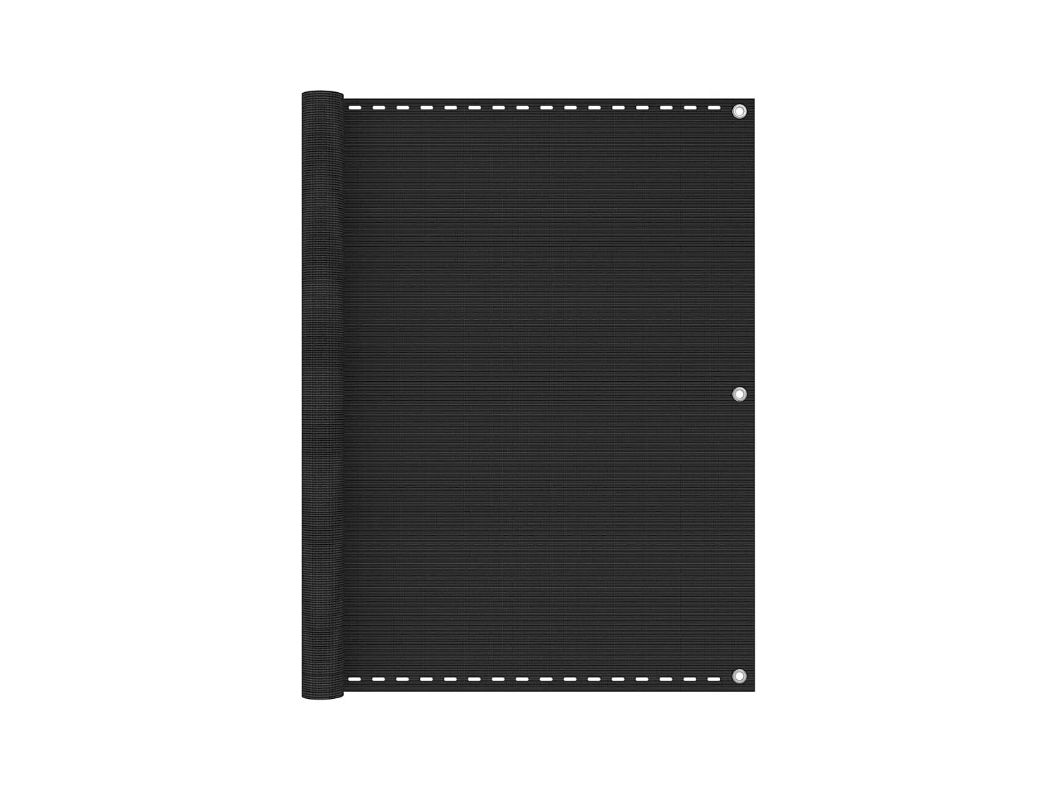 Paravento per balcone protezione privacy schermo privacy 120 x 300 cm HDPE antracite 02_0009960