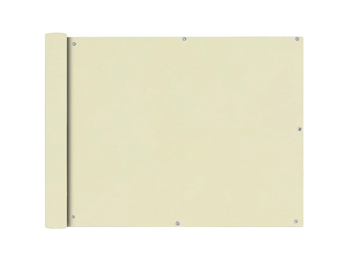 Écran de balcon brise tissu crème 90 x 0.1 x 400 cm 02_0010175