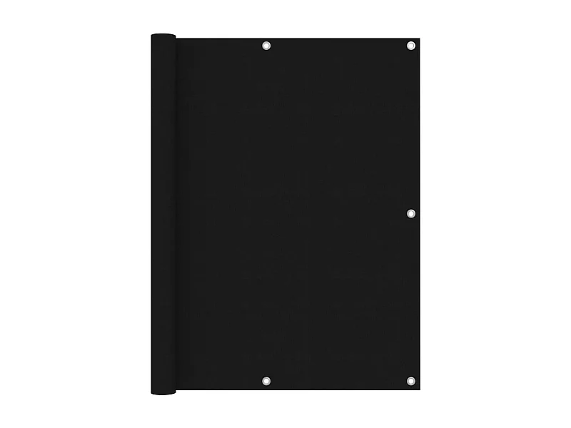 Écran de balcon brise tissu noire 120 x 0.1 x 500 cm 02_0010263