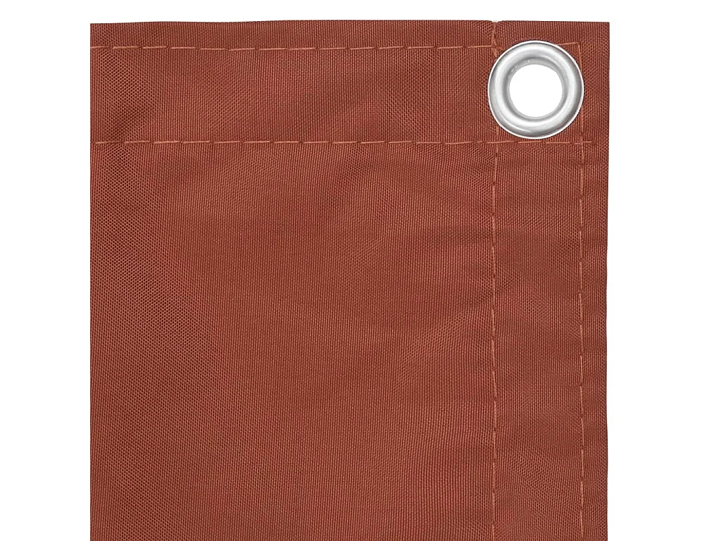 Paravento per balcone protezione privacy paravento 120 x 400 cm tessuto Oxford terracotta 02_0010401