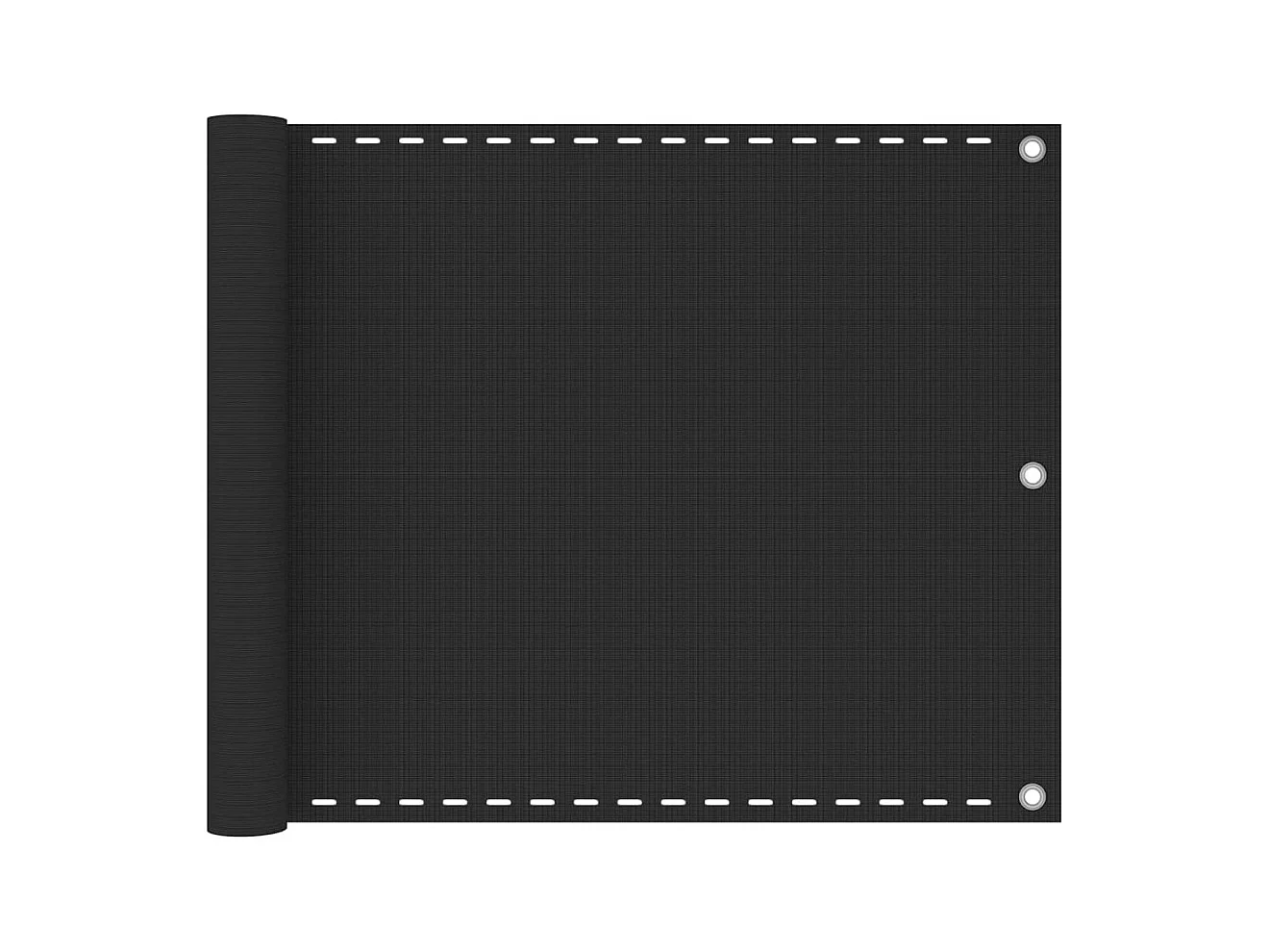 Tela de varanda com proteção de privacidade Tela de privacidade em HDPE 75 x 500 cm antracite 02_0010159