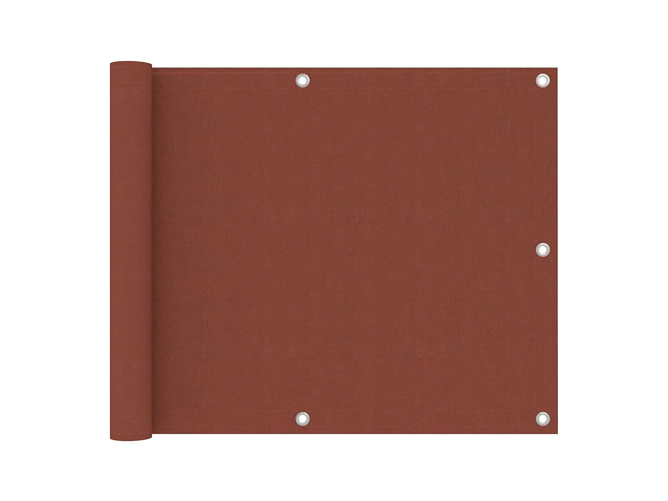 Paravento per balcone protezione privacy paravento 75 x 500 cm tessuto Oxford terracotta 02_0010412