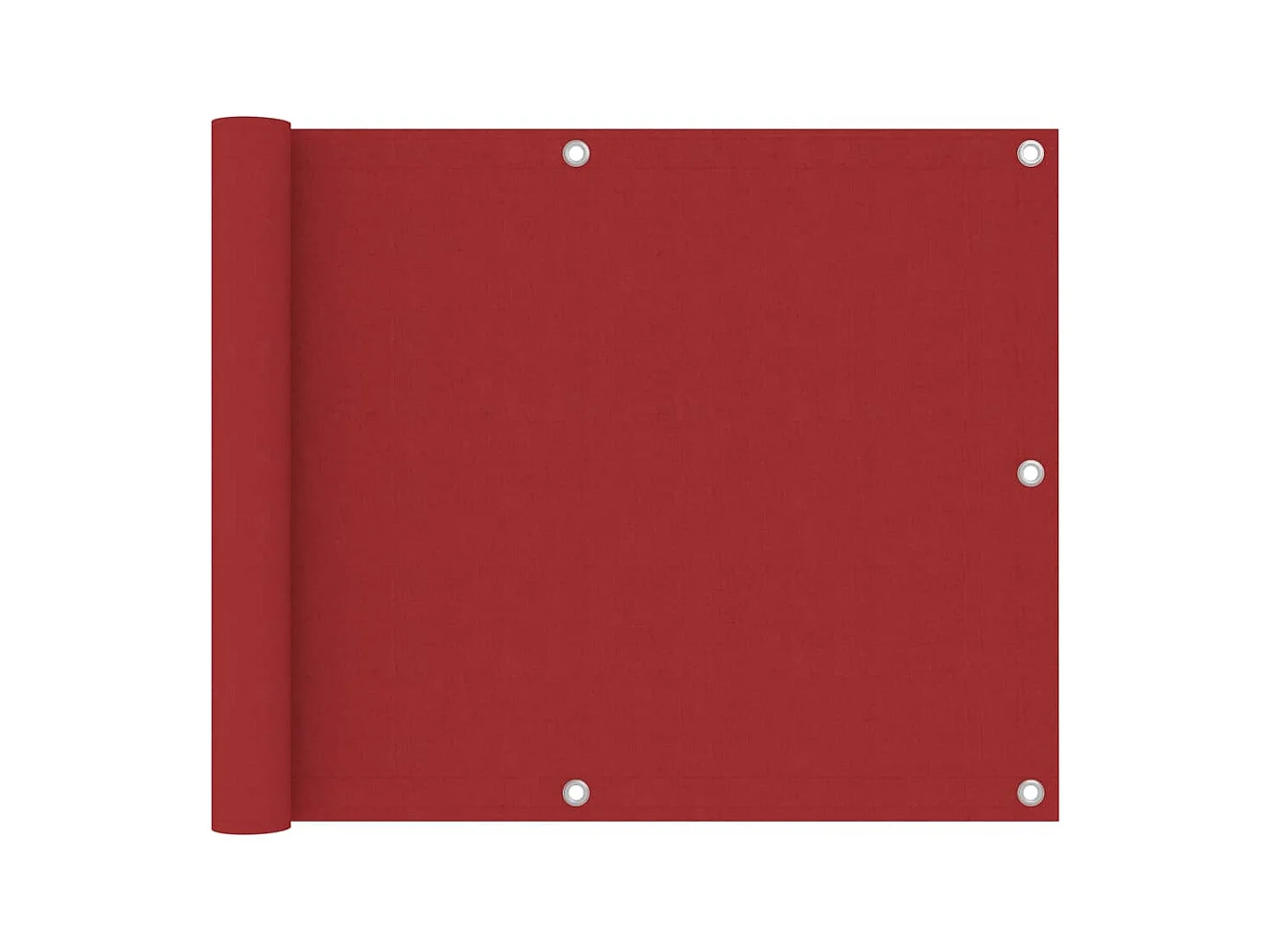 Paravento per balcone protezione privacy paravento 75 x 500 cm tessuto oxford rosso 02_0010357