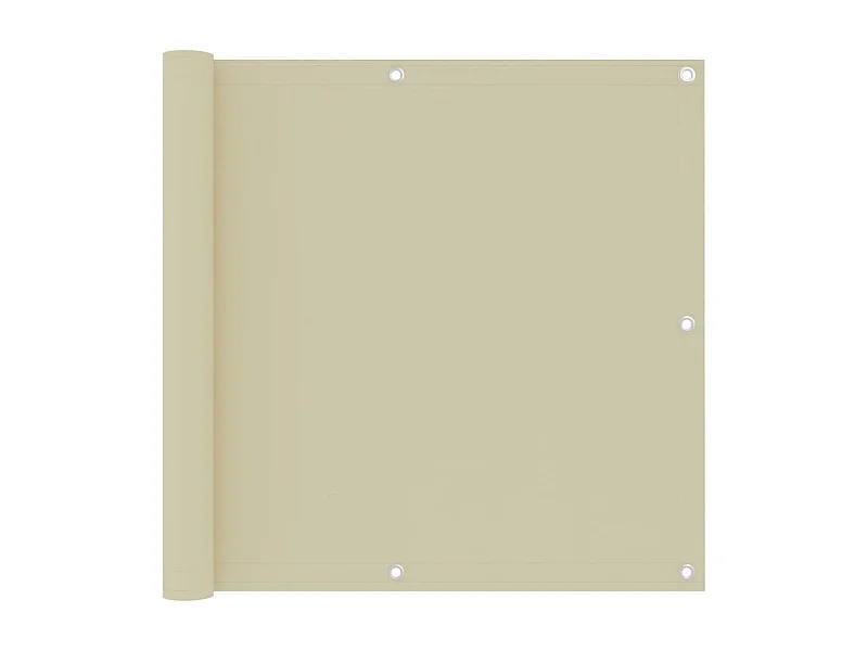 Écran de balcon brise tissu crème 90 x 0.1 x 500 cm 02_0010152