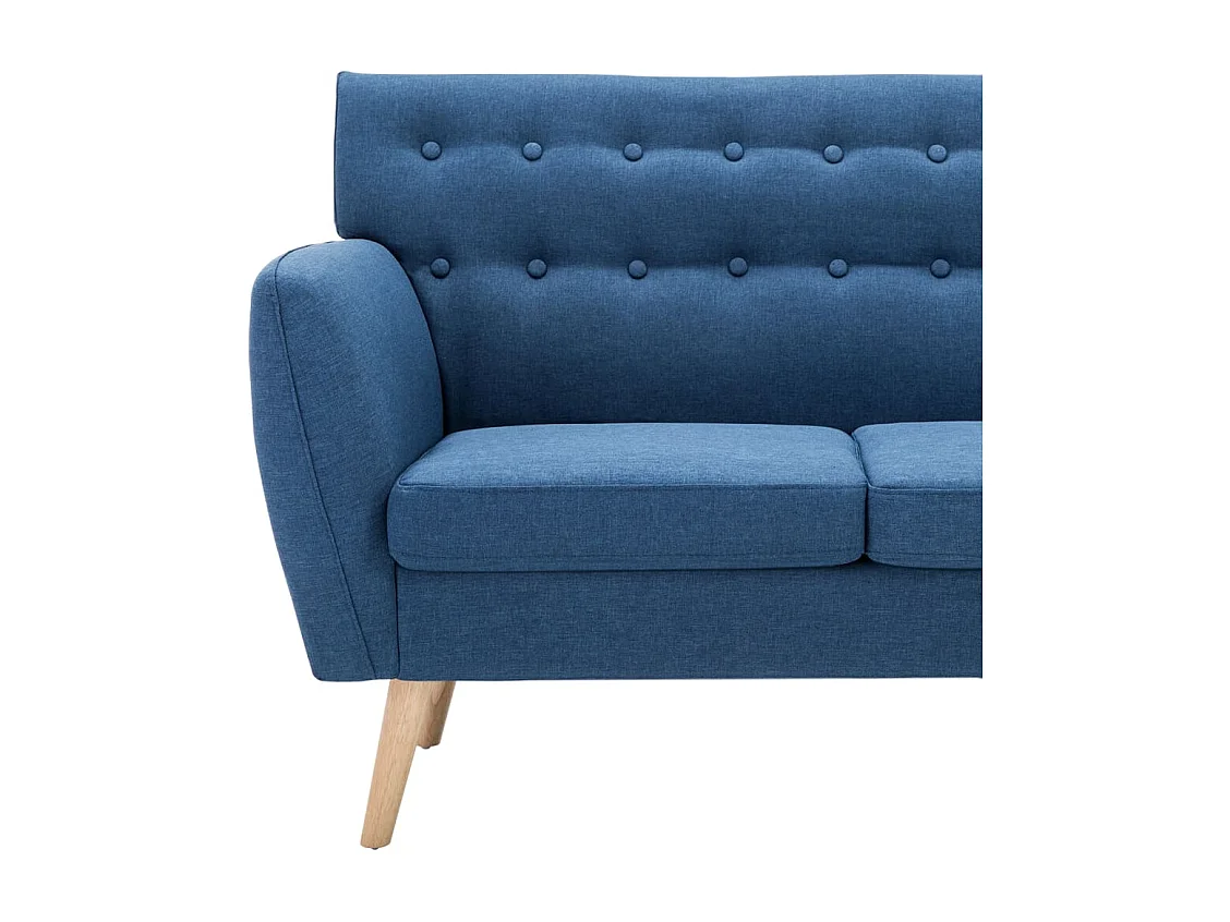 Sofá cama de 3 plazas convertible salón cama de invitados diván plegable para salón interior de casa asientos tapiz de tela 172 x 70 x 82 cm azul 02_0018958