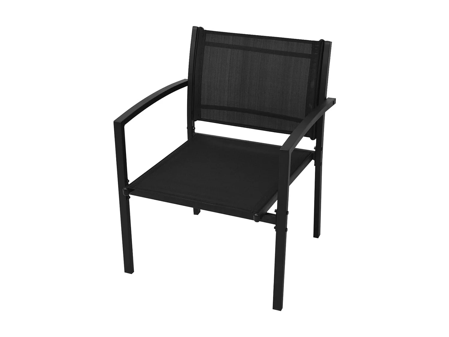 Muebles de jardín muebles de exterior juego de muebles 4 piezas textileno negro 02_0016280