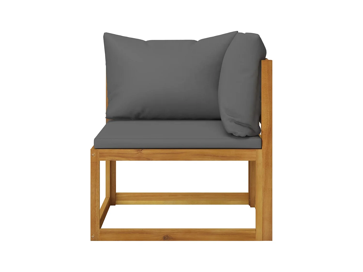 Mobili da giardino mobili da esterno Set di mobili da 5 pezzi con cuscino in legno massello di acacia 02_0016288