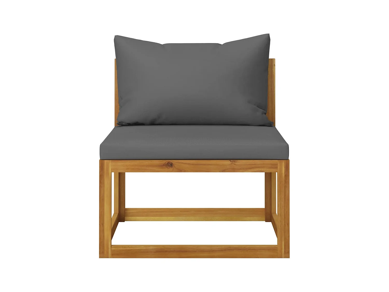 Mobili da giardino mobili da esterno Set di mobili da 5 pezzi con cuscino in legno massello di acacia 02_0016288