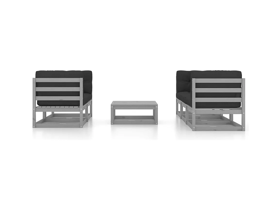 Salon de jardin meuble bois marron 70 x 70 x 67 cm 02_0016676