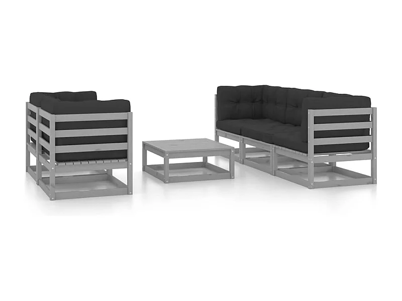 Salon de jardin meuble bois marron 70 x 70 x 67 cm 02_0016676