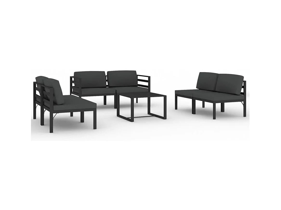 Salon de jardin meuble aluminium 70 x 70 x 64.5 cm 02_0017063