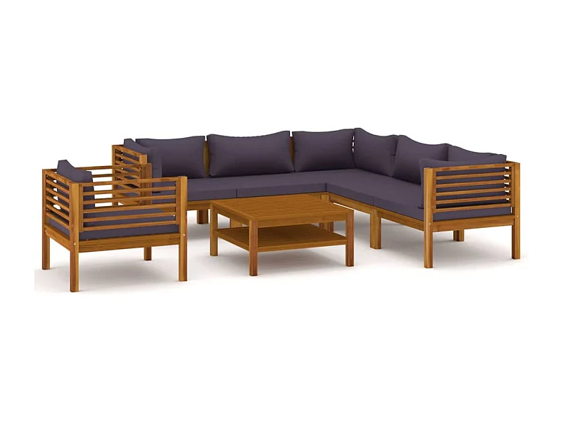 Salon de jardin meuble bois marron 69 x 69 x 62.5 cm 02_0017057