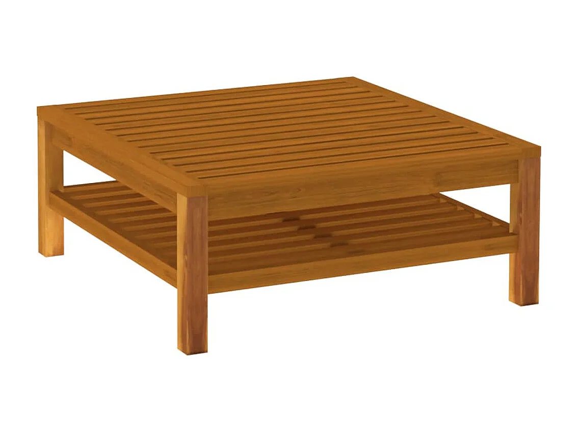 Mobili da giardino mobili da esterno Set di mobili da 6 pezzi con cuscino color crema in legno massello di acacia 02_0016625