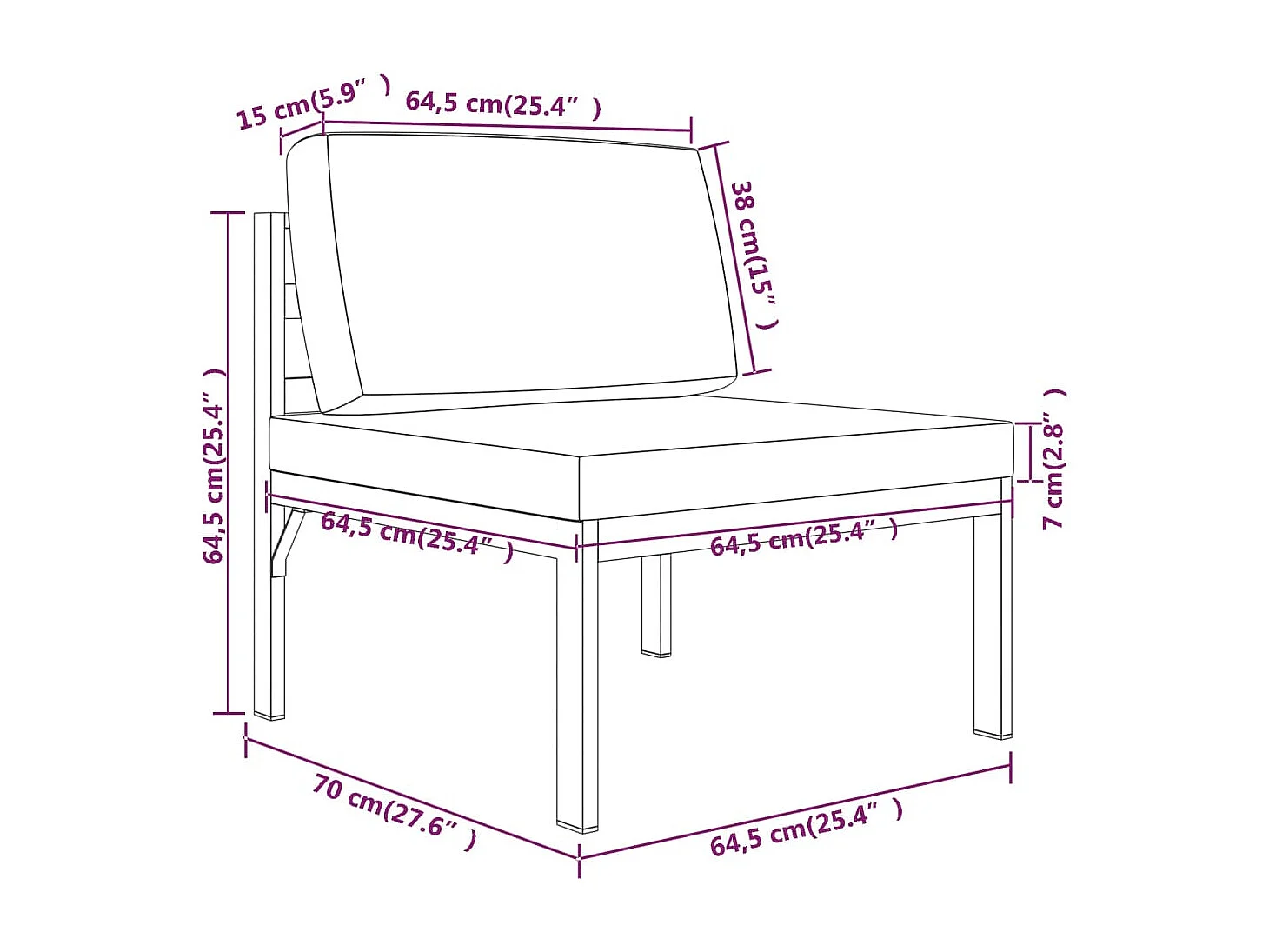 Muebles de jardín conjunto de muebles de exterior 9 piezas con cojines aluminio antracita 02_0017893