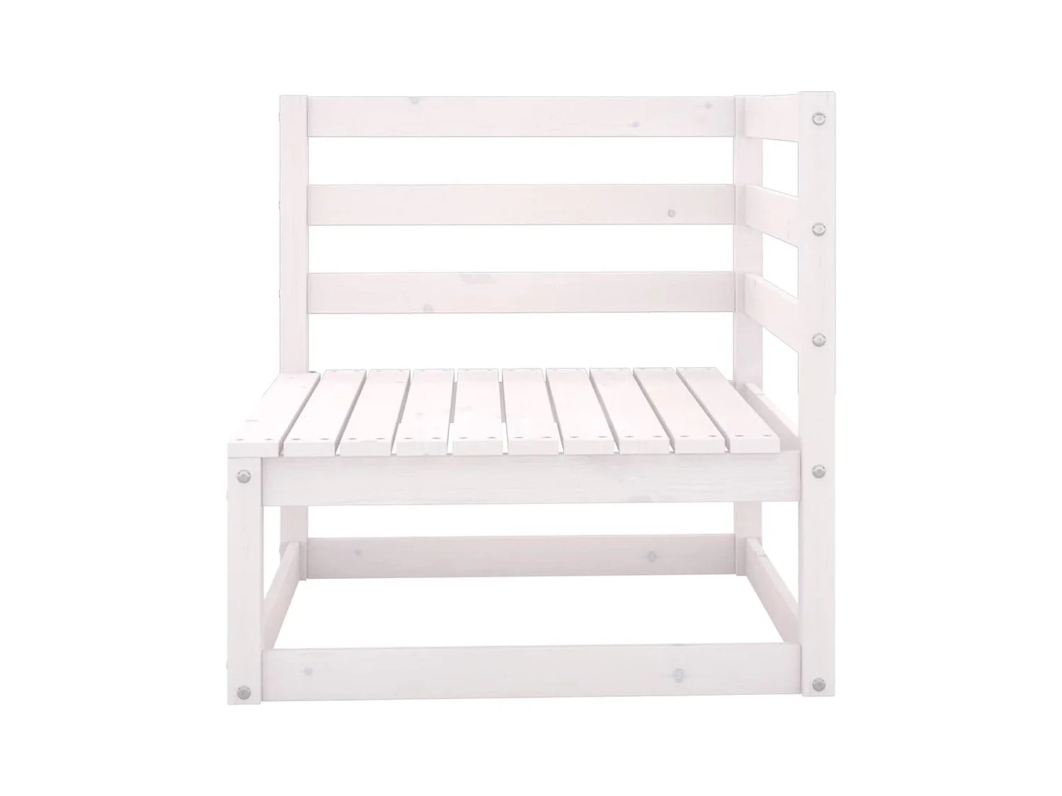 Sofá de canto de jardim branco em madeira de pinho maciça 02_0013207