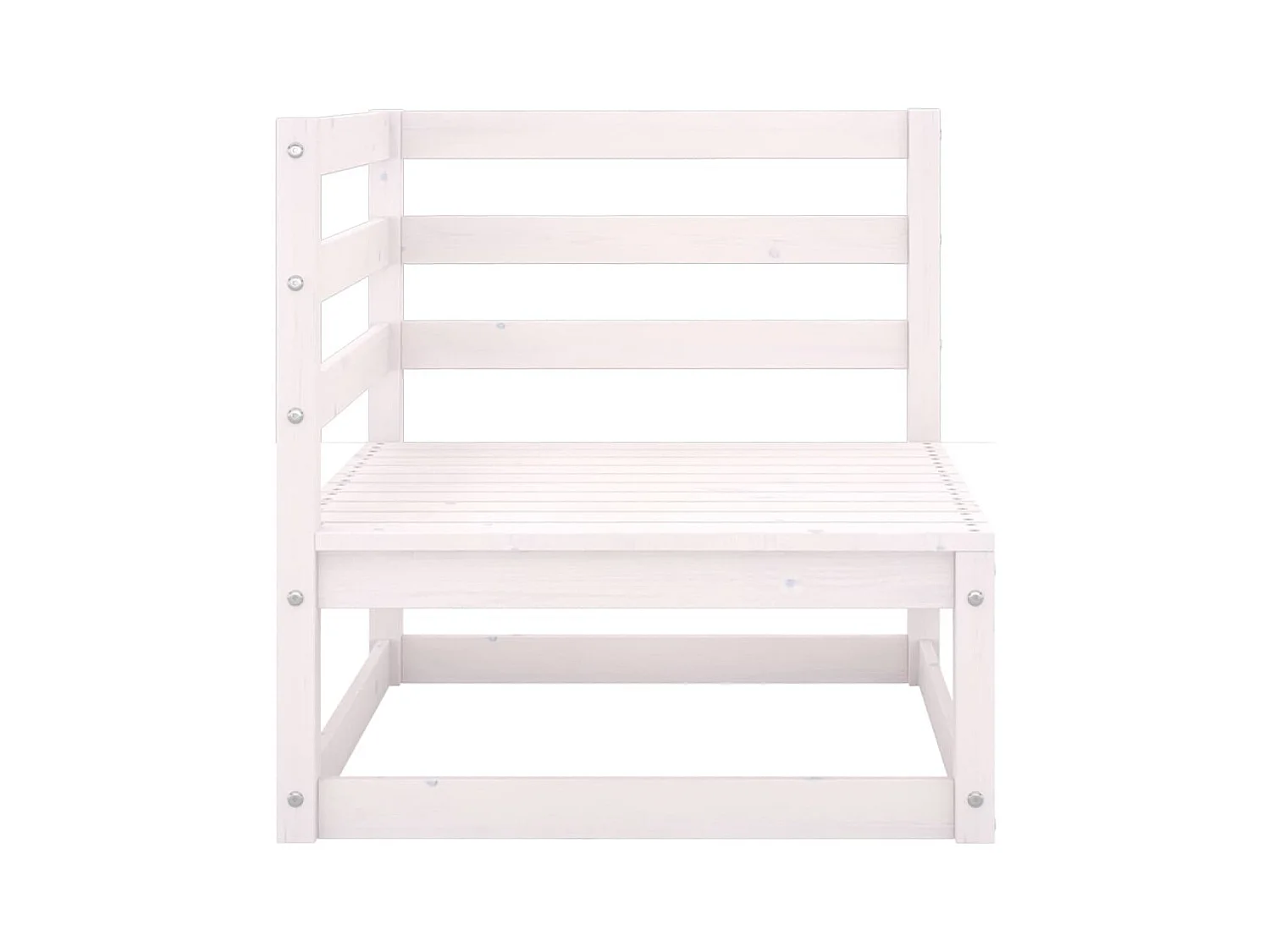 Sofá de canto de jardim branco em madeira de pinho maciça 02_0013207