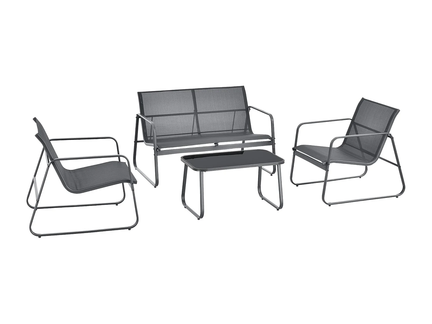 Salon de jardin de grise 114 x 76 x 75 cm 03_0008241