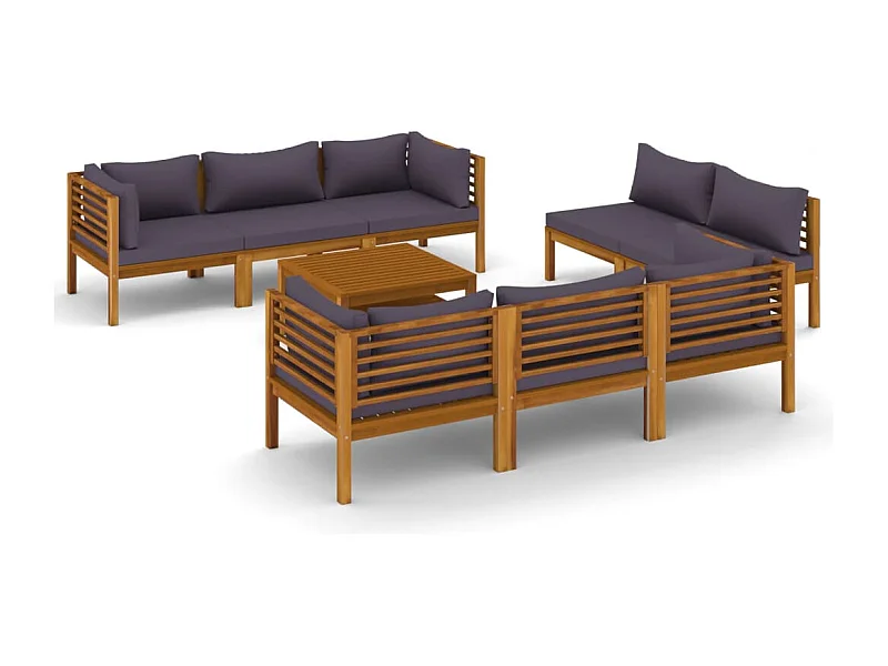 Salon de jardin meuble bois marron 69 x 69 x 62.5 cm 02_0017888