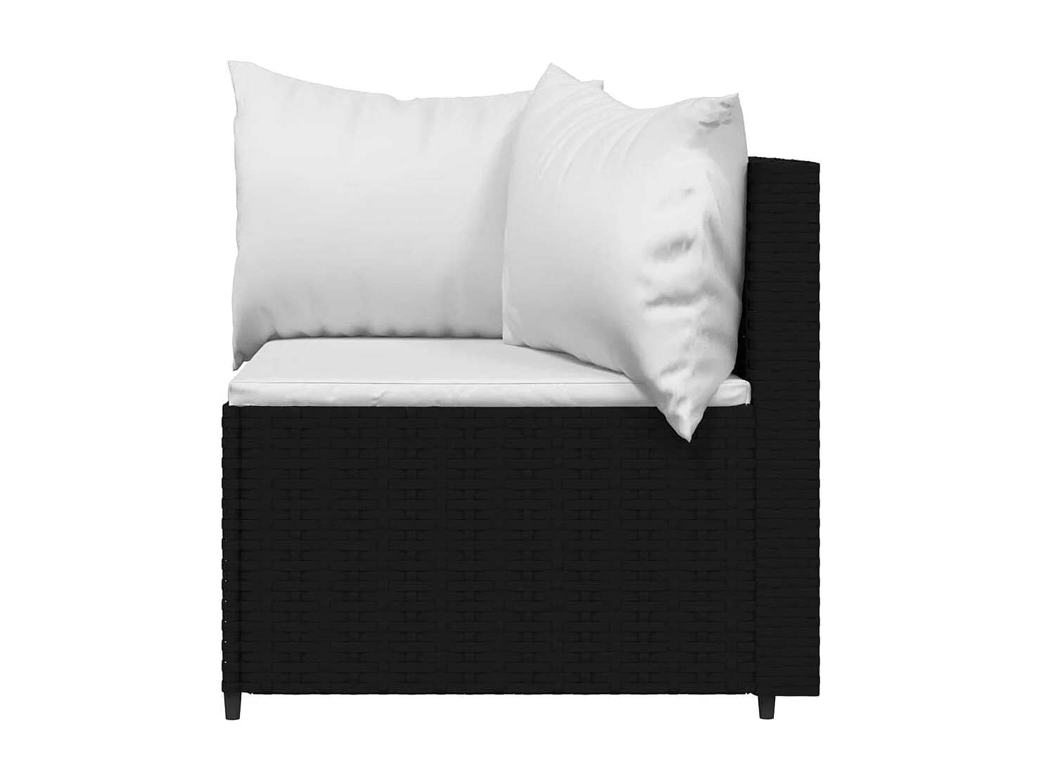 Salon de jardin meuble résine noire 63 x 63 x 57.5 cm 02_0016162