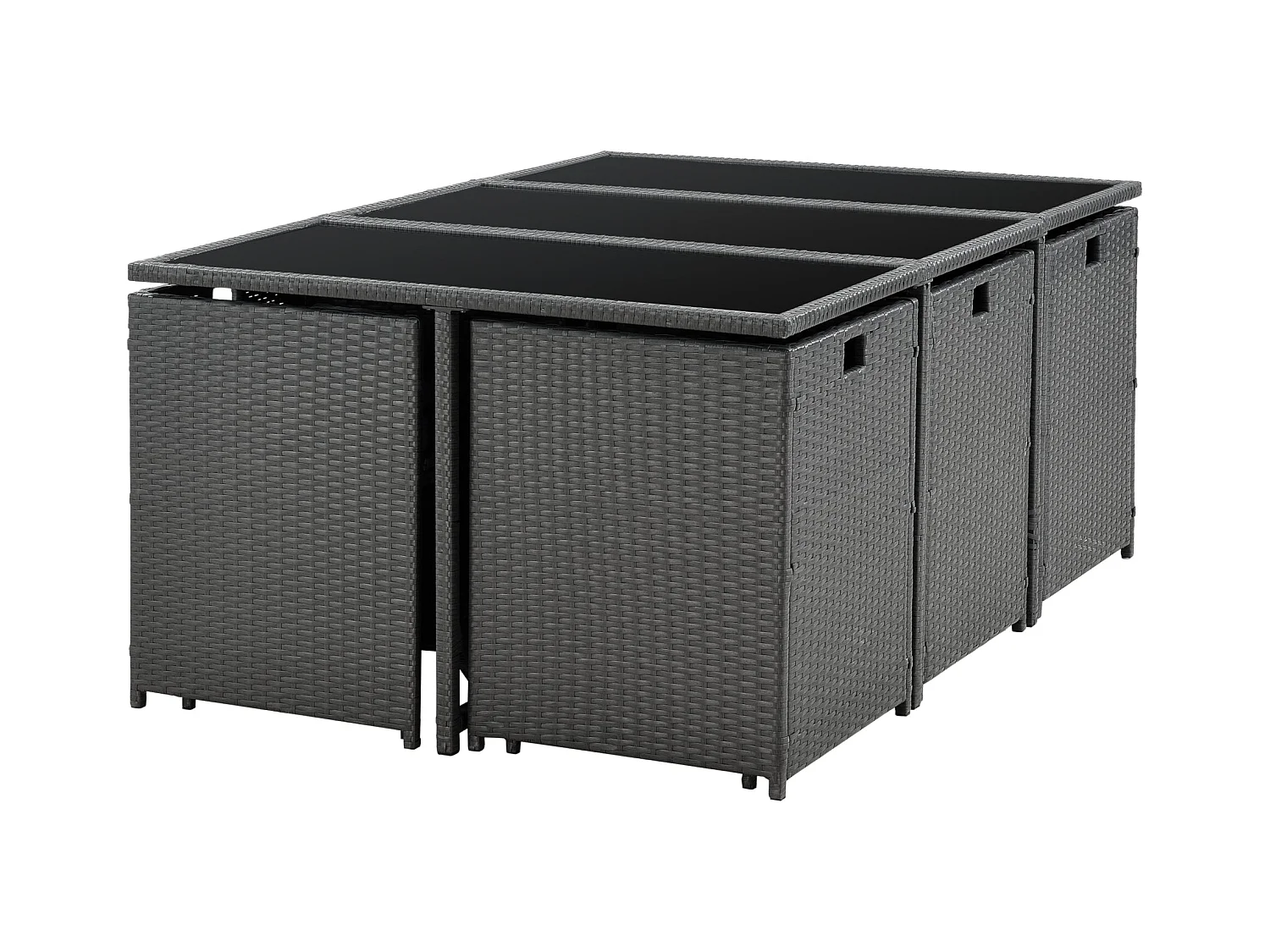 Salon de jardin acier grise 169 x 110.5 x 73 cm 03_0008237