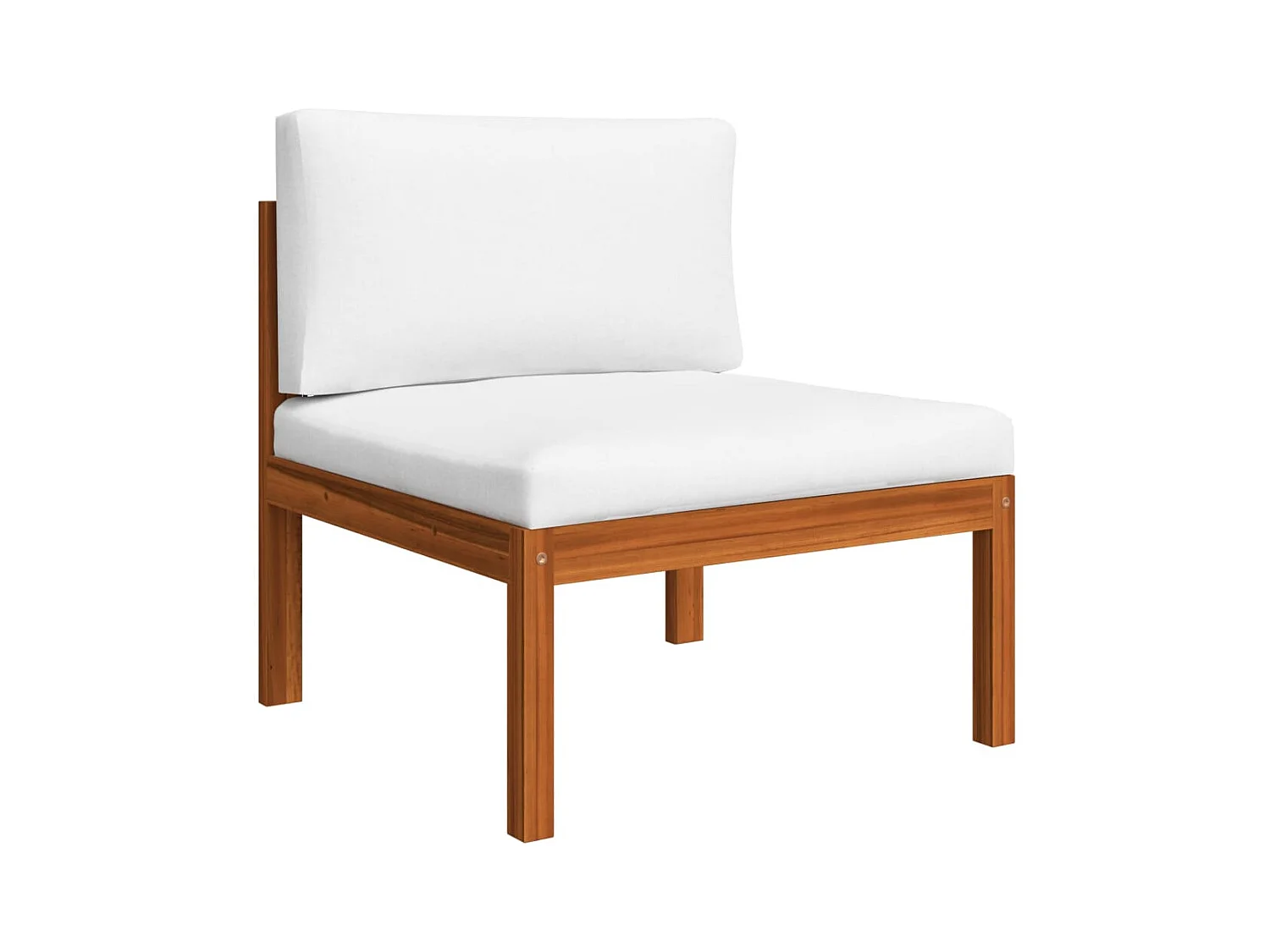 Mobili da giardino mobili da esterno Set di mobili da 7 pezzi con cuscini color crema in legno massello di acacia 02_0017170