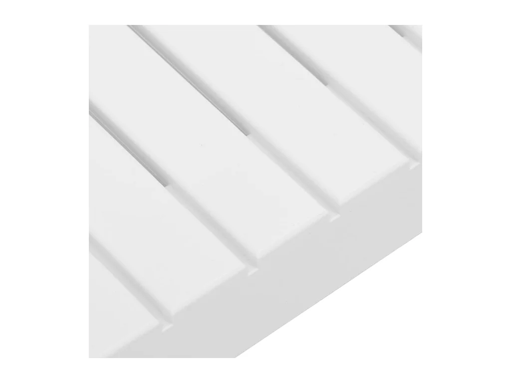 Móveis de jardim móveis de exterior Conjunto de móveis de 4 peças com almofadas de plástico branco 02_0016171