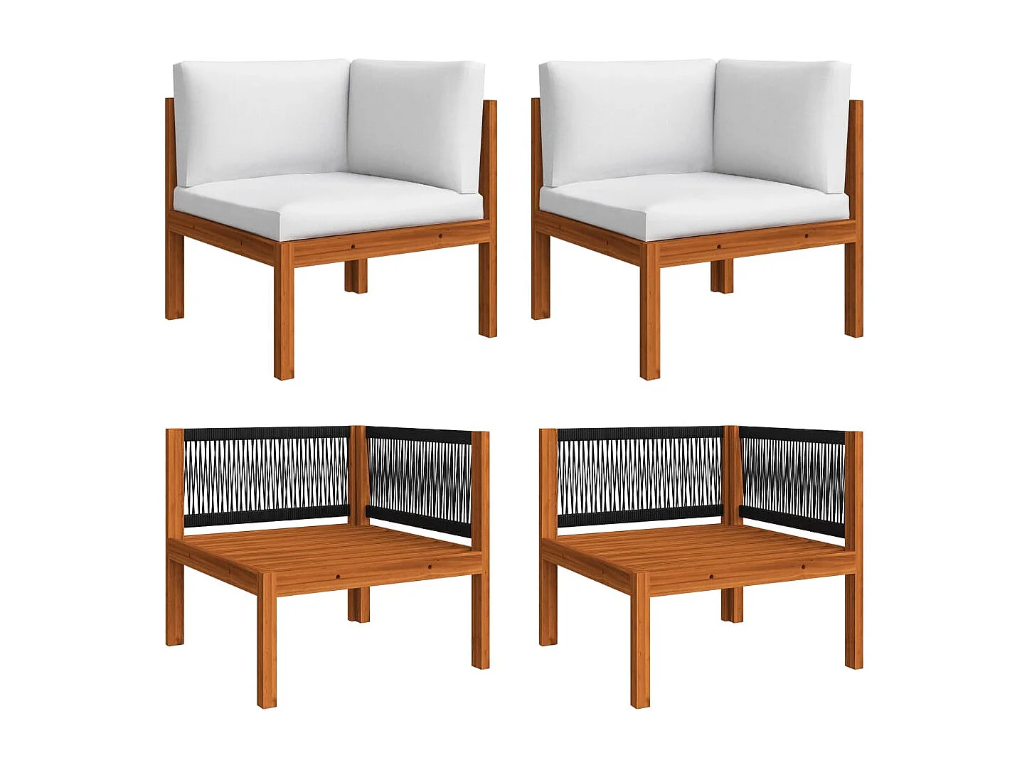 Salon de jardin meuble bois marron 63 x 63 x 30 cm 02_0016750