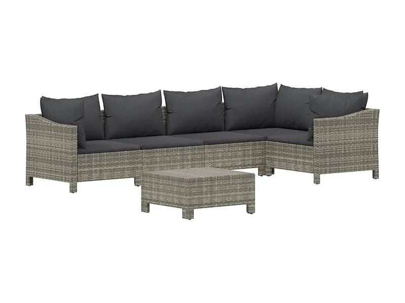 Salon de jardin meuble résine grise 63 x 63 x 55.5 cm 02_0016813