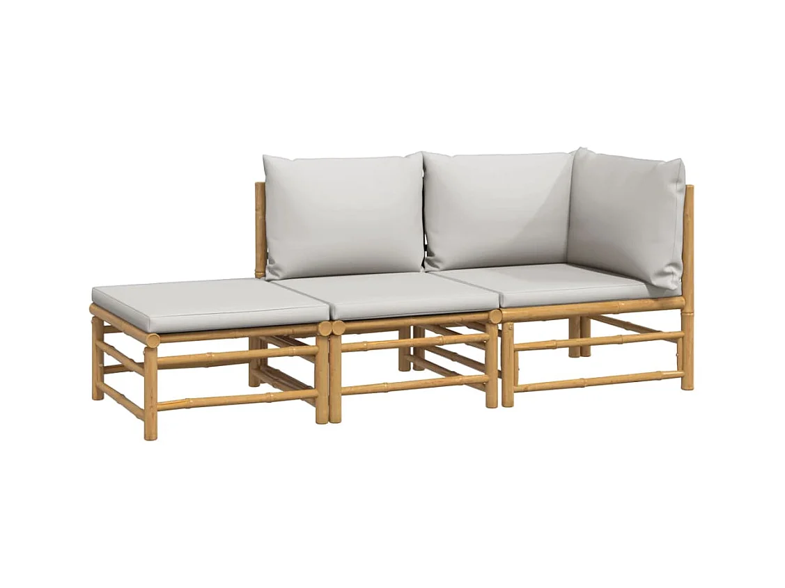 Salon de jardin meuble bambou marron 69 x 69 x 65 cm 02_0015964