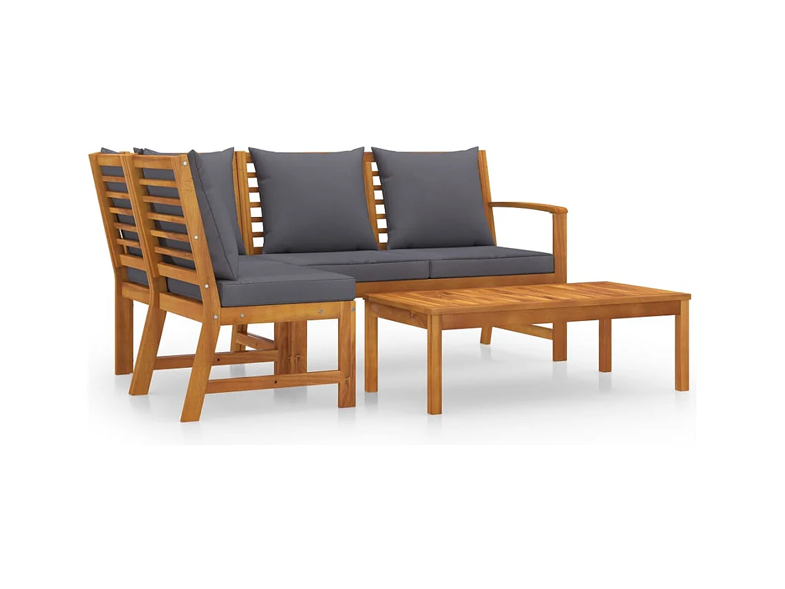 Salon de jardin meuble bois marron 114.5 x 60.5 x 81 cm 02_0016071