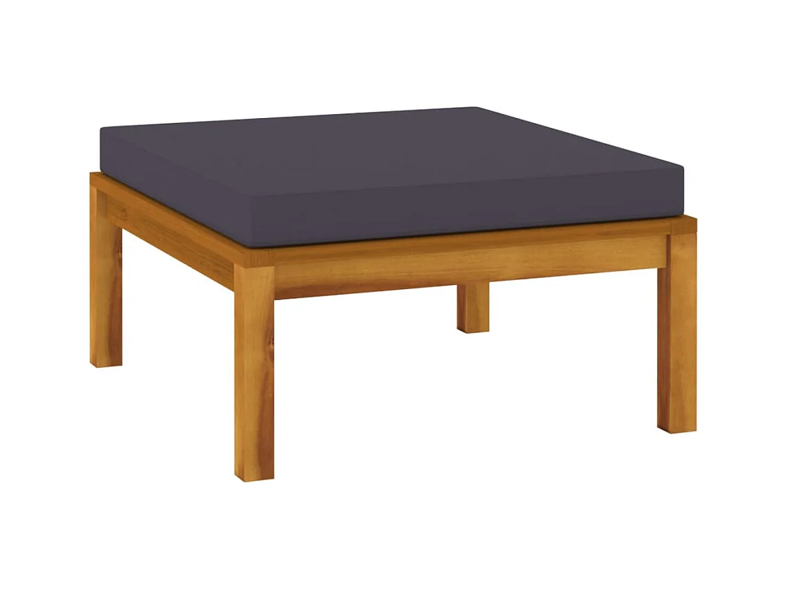 Mobili da giardino mobili da esterno Set di mobili da 11 pezzi con cuscino in legno massello di acacia 02_0015282