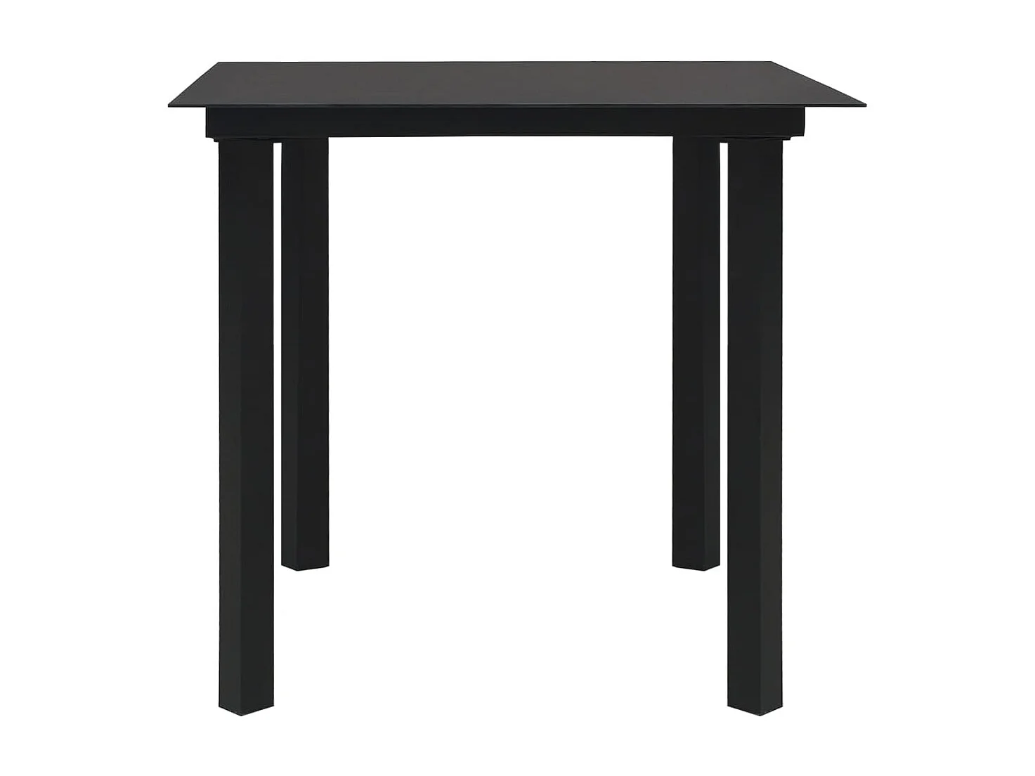 Set di mobili da giardino per esterni 3 pezzi in rattan PVC nero 02_0016064