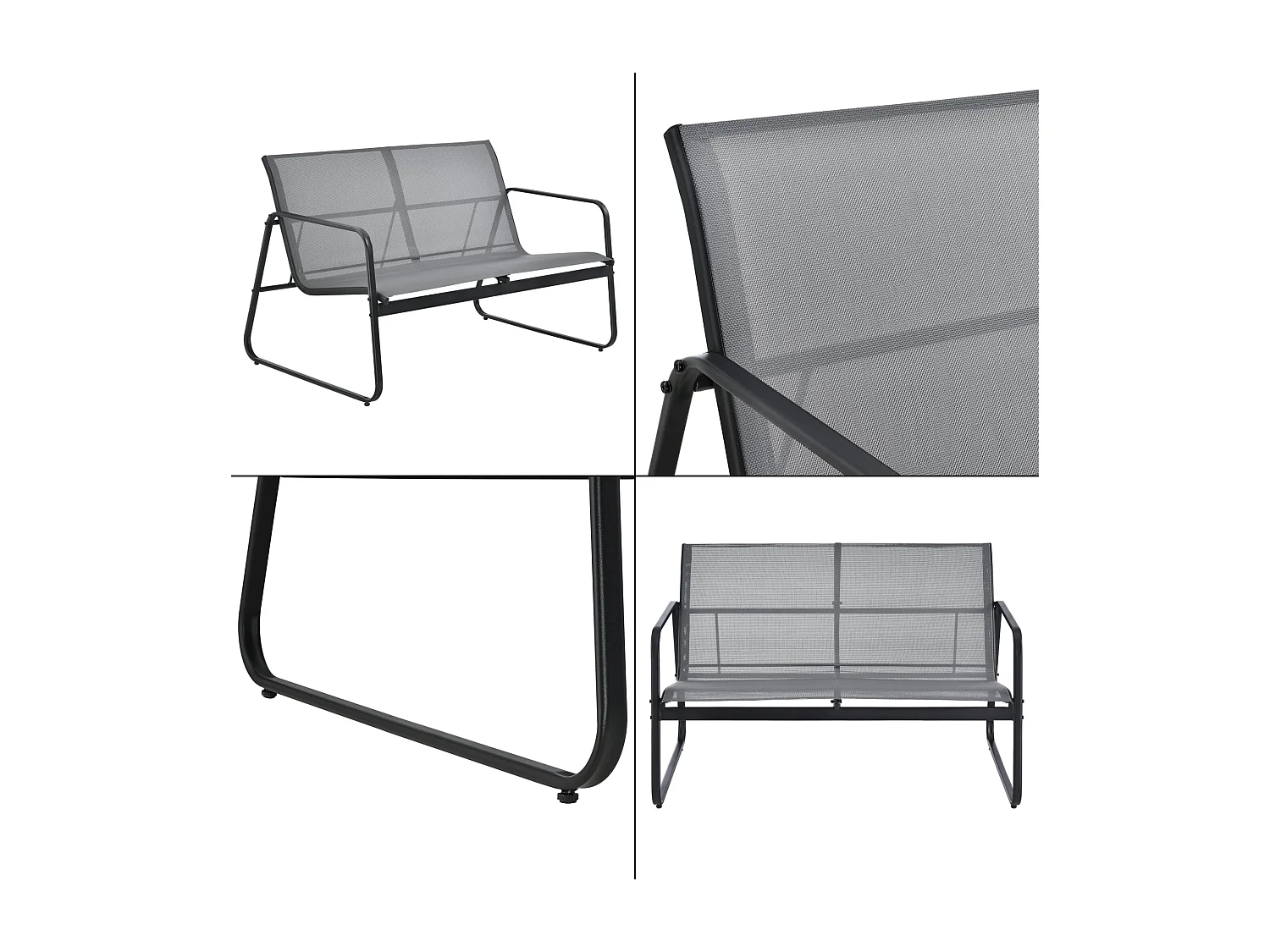 Salon de jardin de grise 114 x 76 x 75 cm 03_0008240