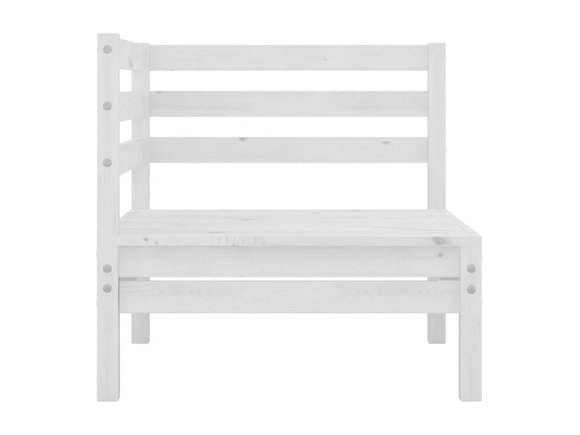 Salon de jardin meuble bois blanche 63.5 x 63.5 x 62.5 cm 02_0018173
